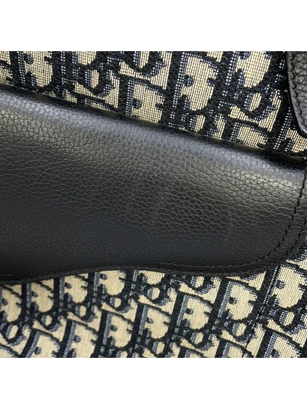 Dior Tote Oblique Saddle Canvas Leather Trotter - Picture 7 of 10
